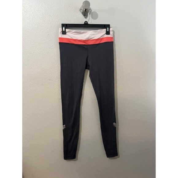 Lululemon athletica Gray And Pink Full Length Leggings Size 6 - Picture 1 of 8